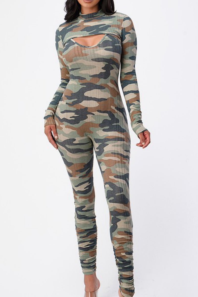 CAMO JUMPSUIT SET