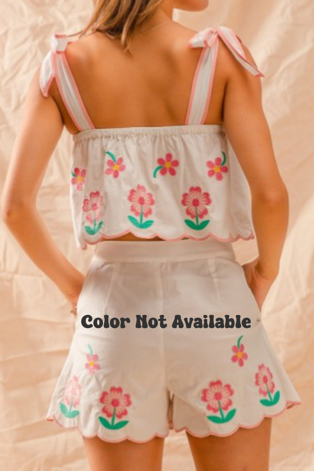 FLOWER FASHION SHORT SET