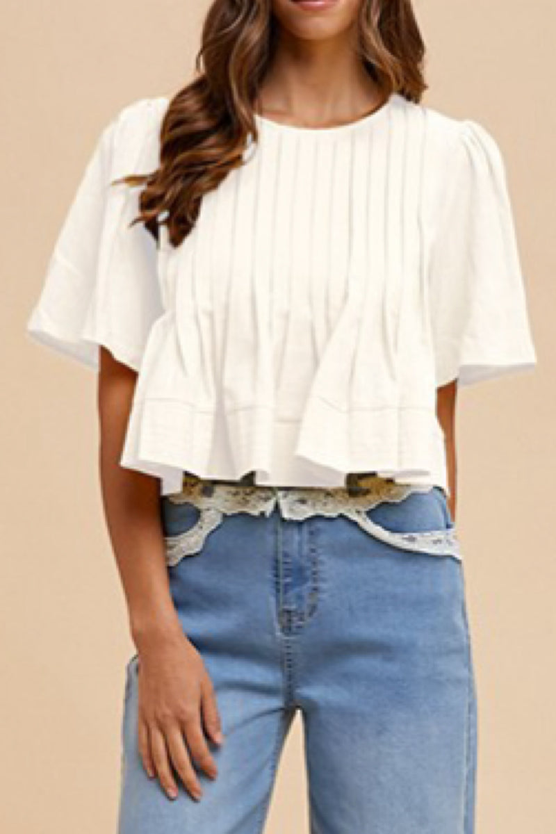 PINTUCK LOOSE TOP