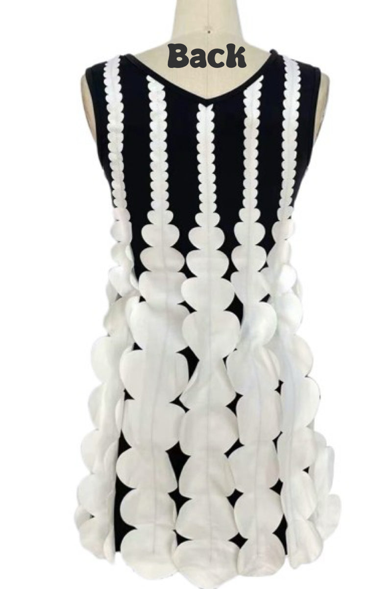 CIRCLES CONTRAST DRESS