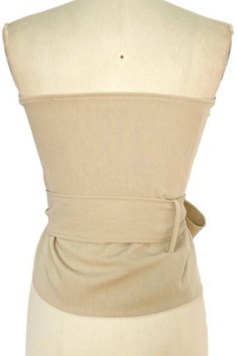 ASYMMETRICAL WRAP TOP