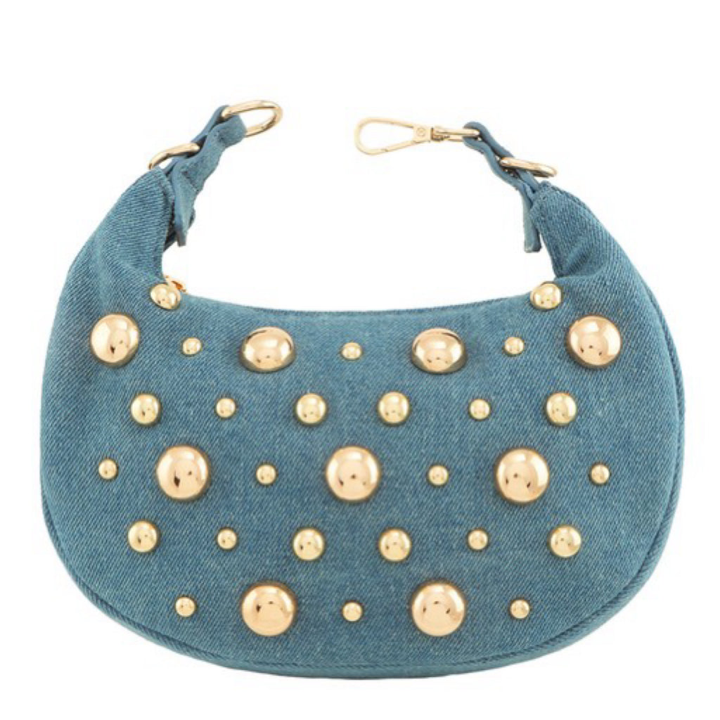 HALF MOON DENIM BAG