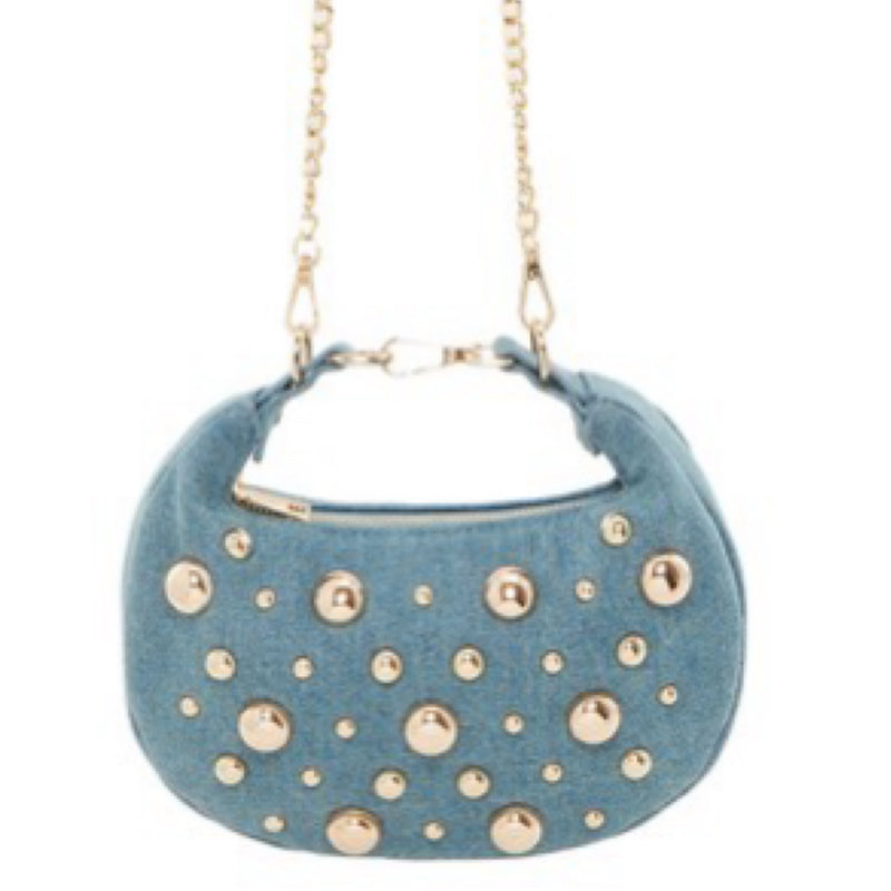HALF MOON DENIM BAG