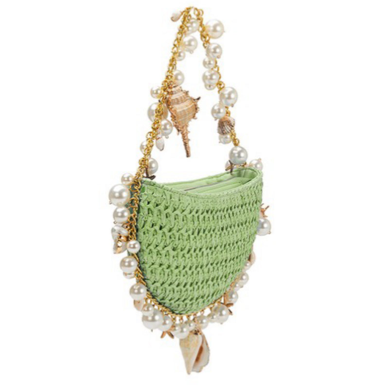 ISLA SHELLS STRAW BAG