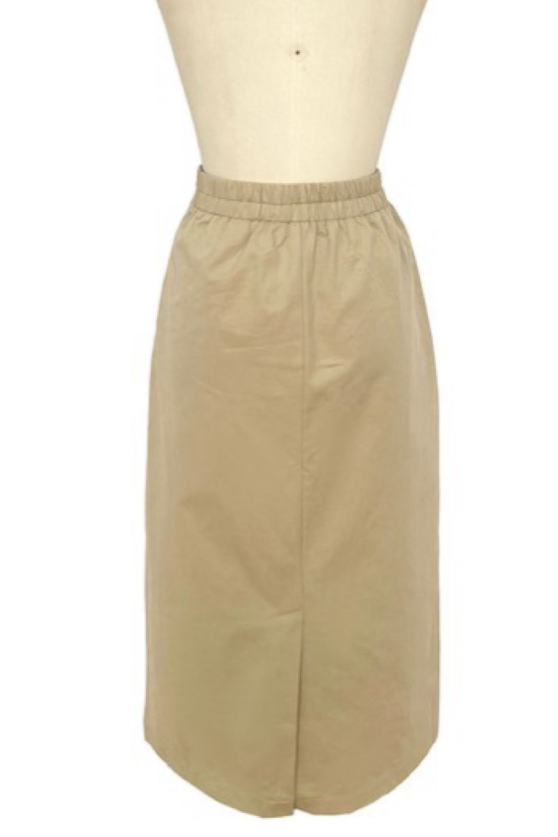 HIGH LOW MIDI SKIRT