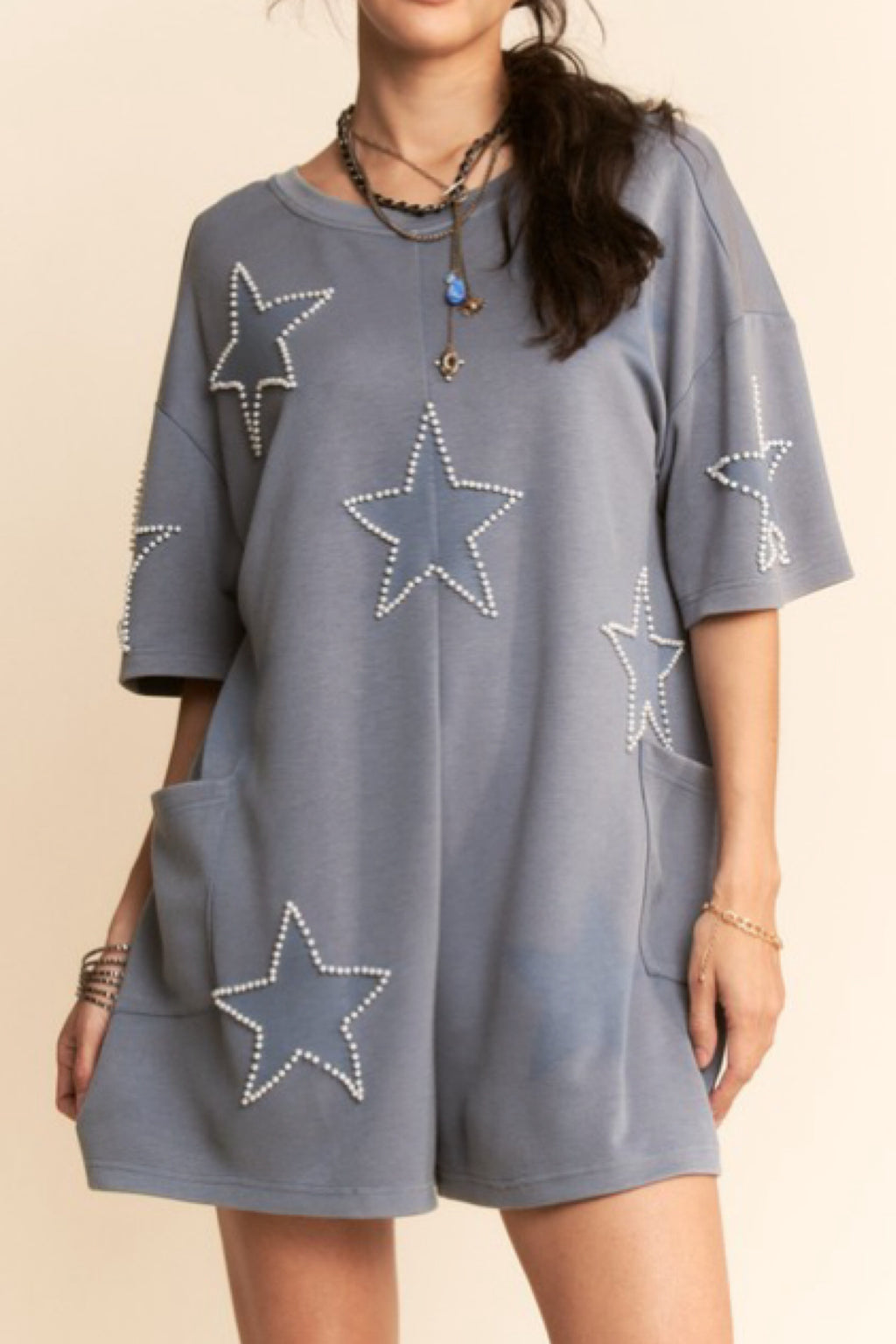 PEARLS ON STARS ROMPER