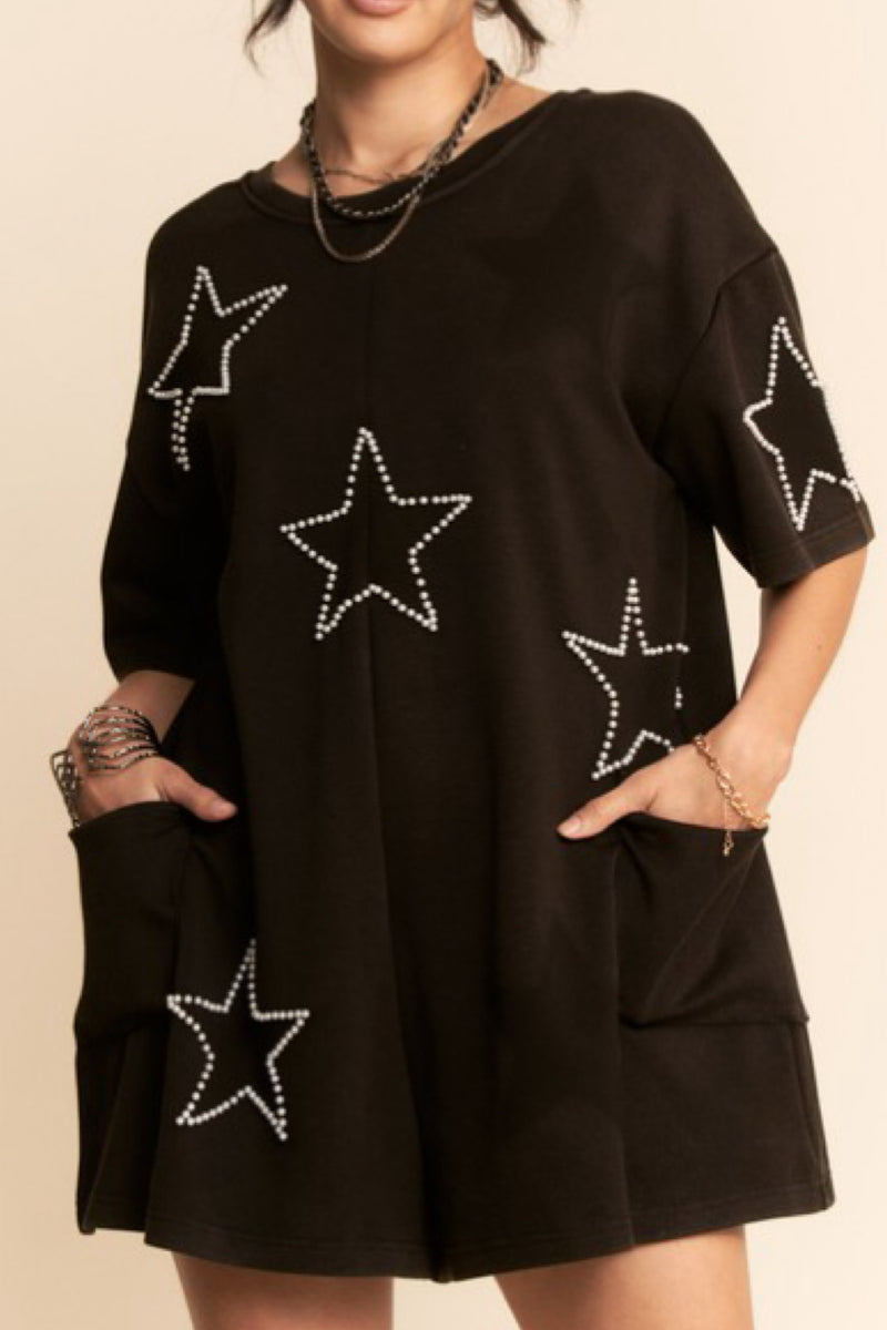 PEARLS ON STARS ROMPER
