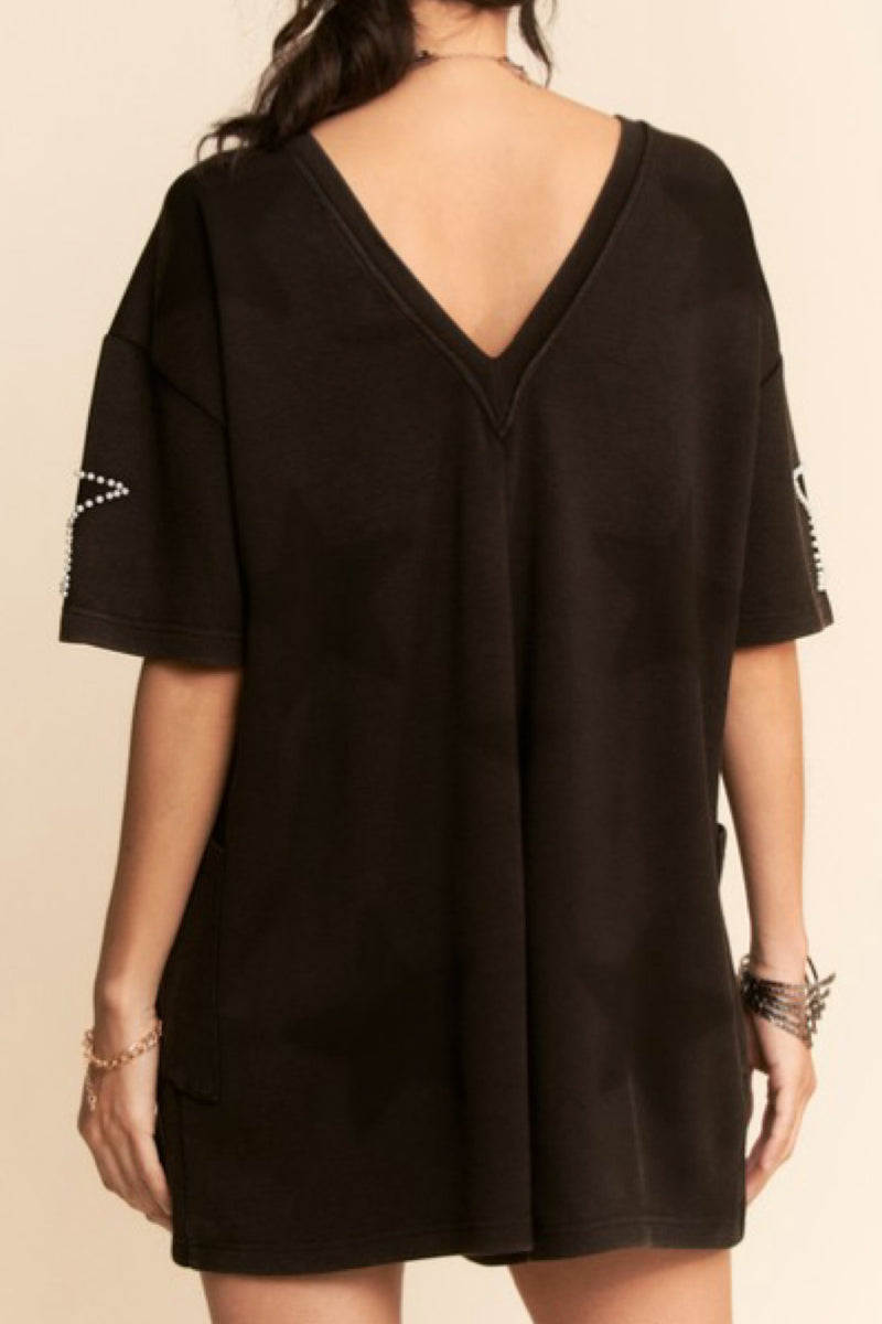 PLUS PEARLS ON STARS ROMPER