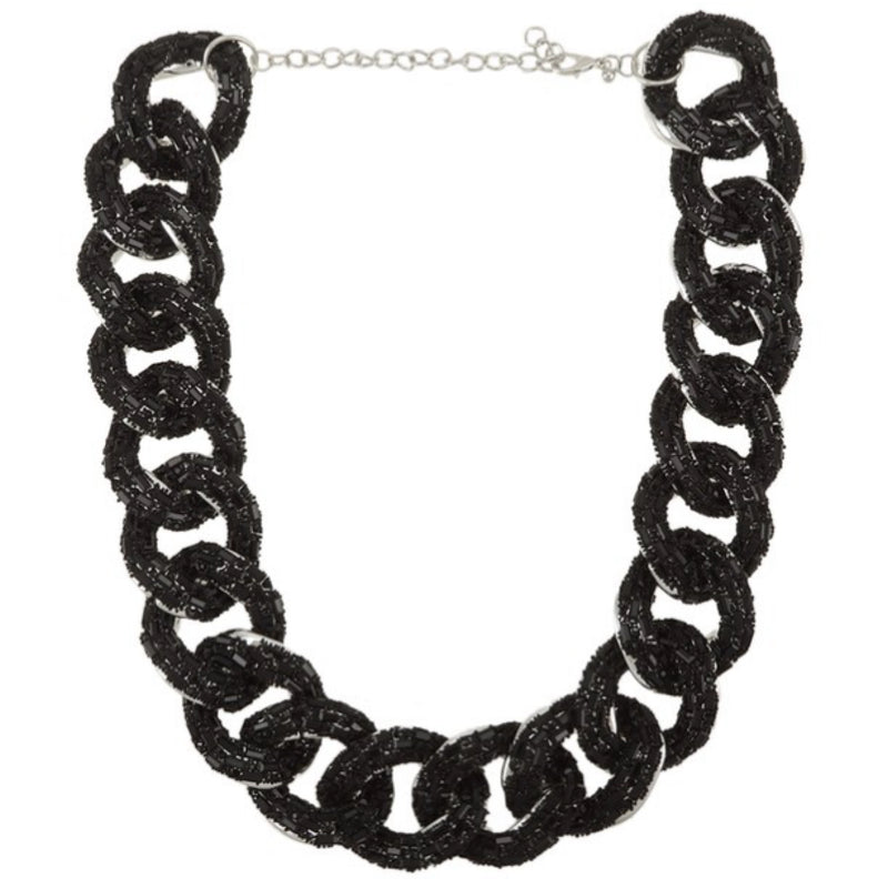 CRYSTALS ON CHAIN NECKLACE