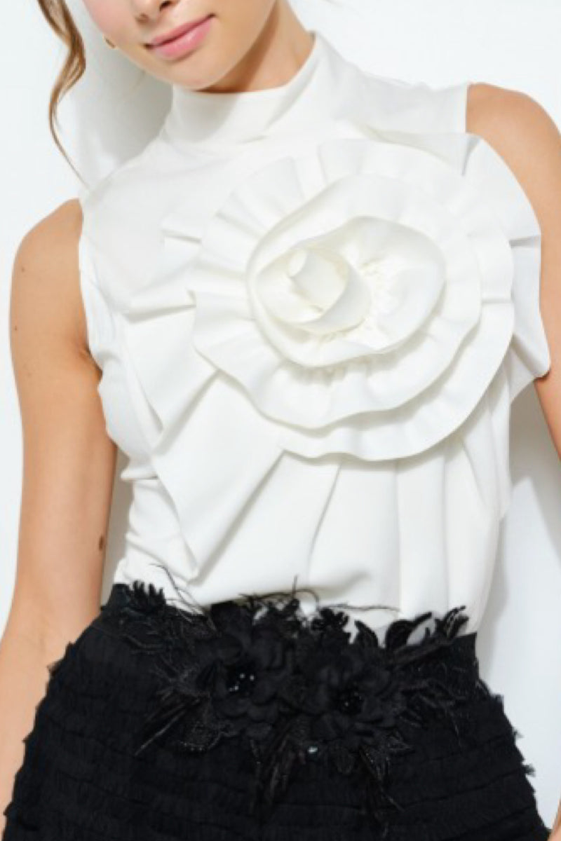 FLOWER CHIC FASHION TOP