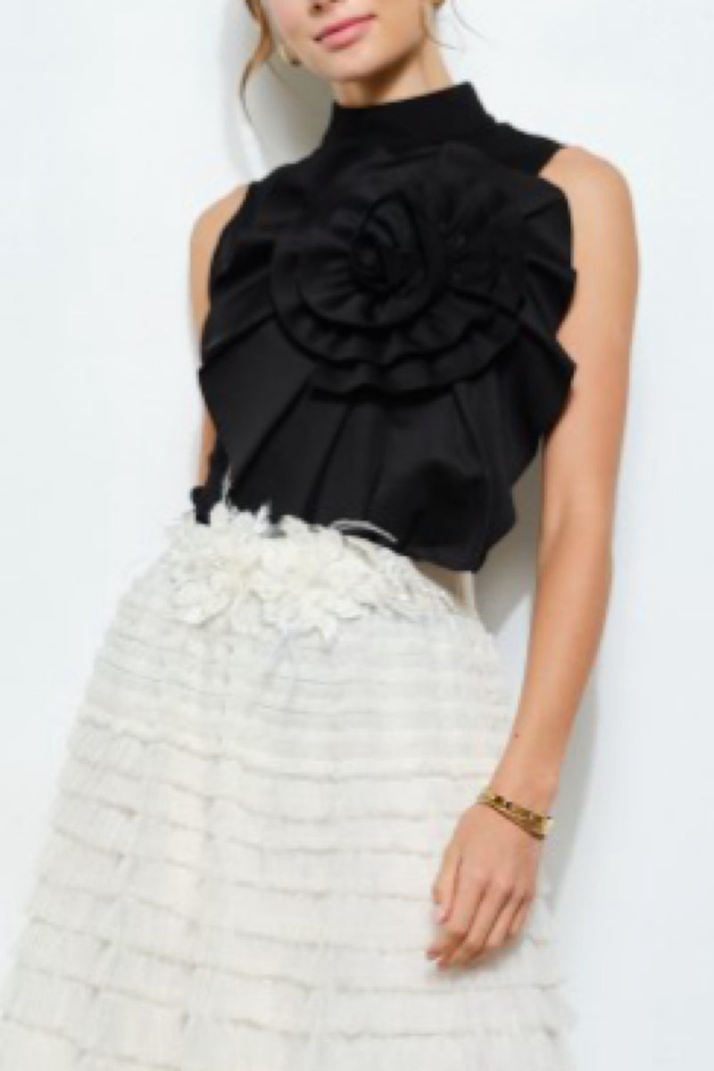 FLOWER CHIC FASHION TOP