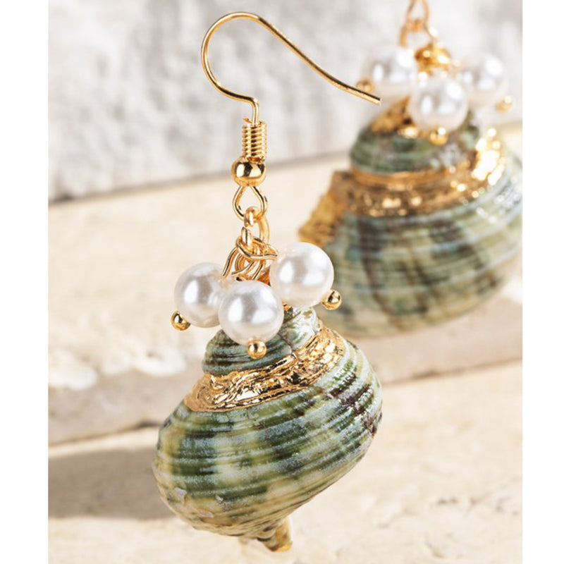 GENUINE SEA SHELL EARRINGS