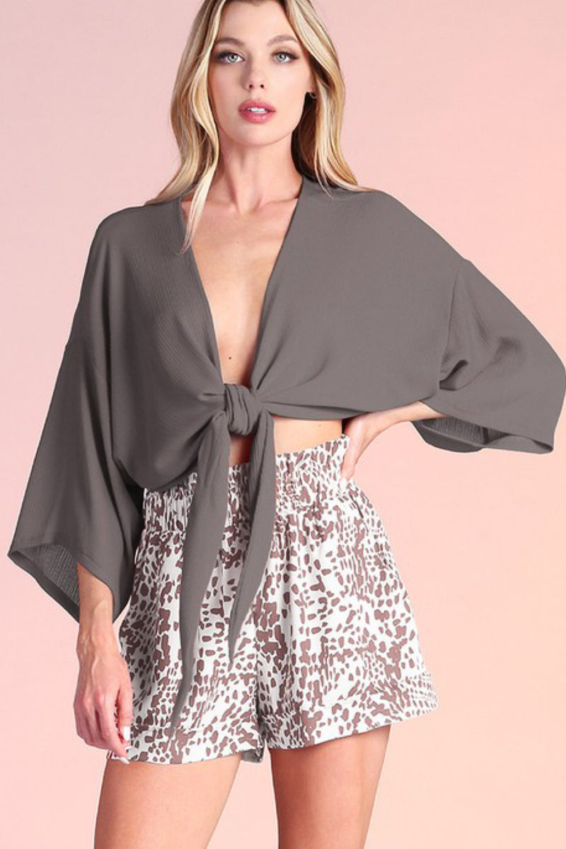 KIMONO CROP TOP