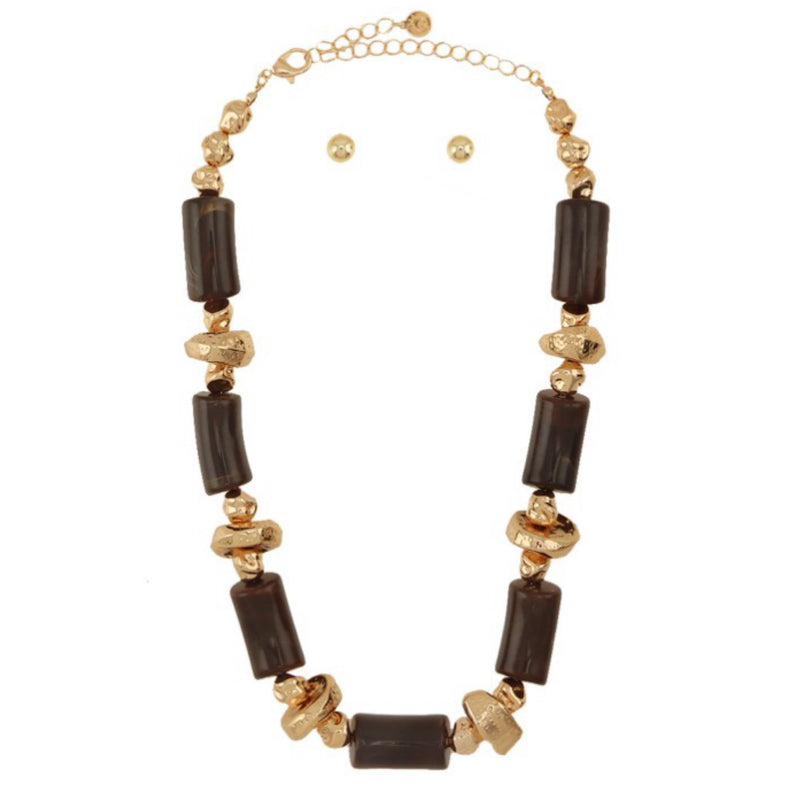METAL BEADED NECKLACE