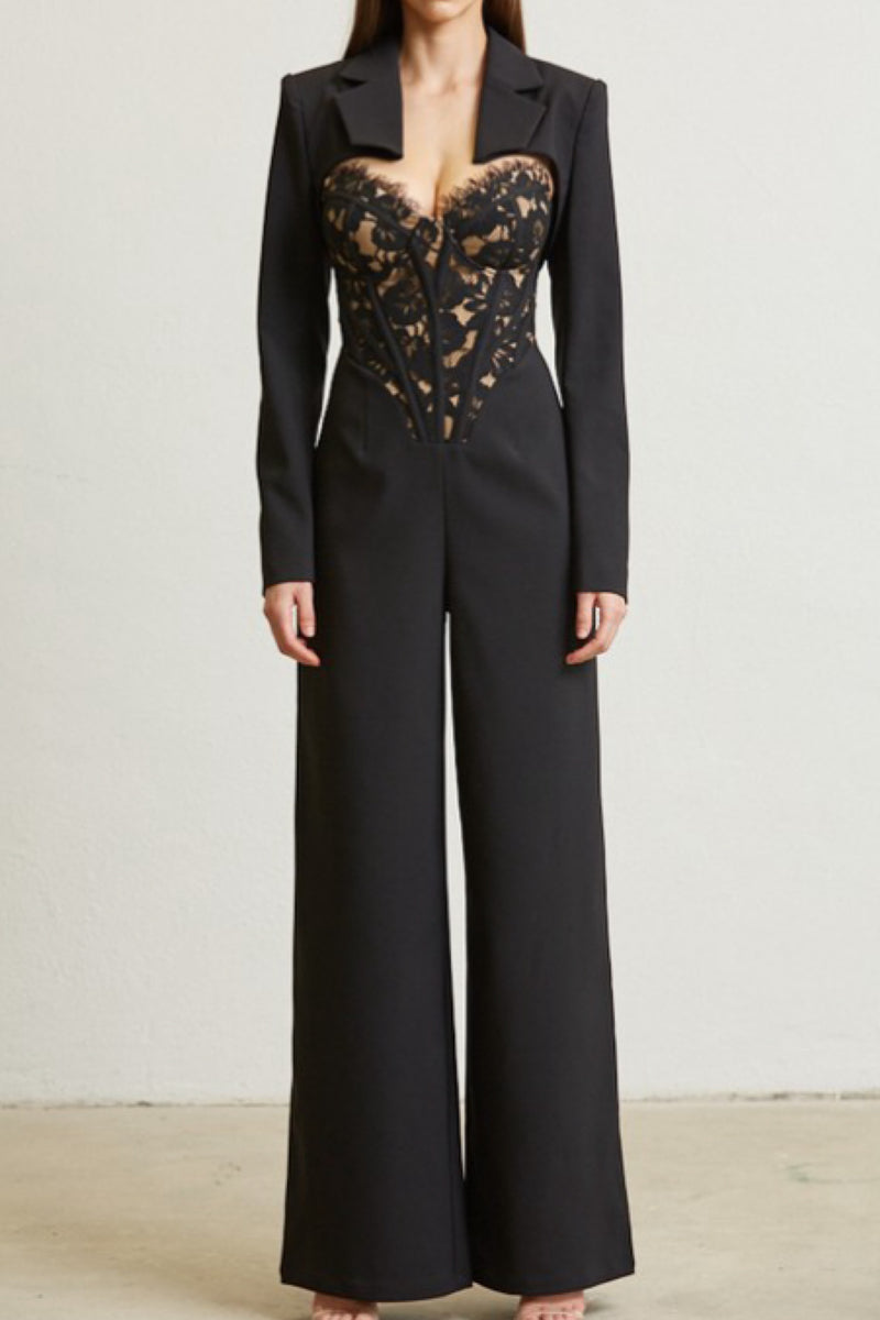 LACE & BOLERO JUMPSUIT