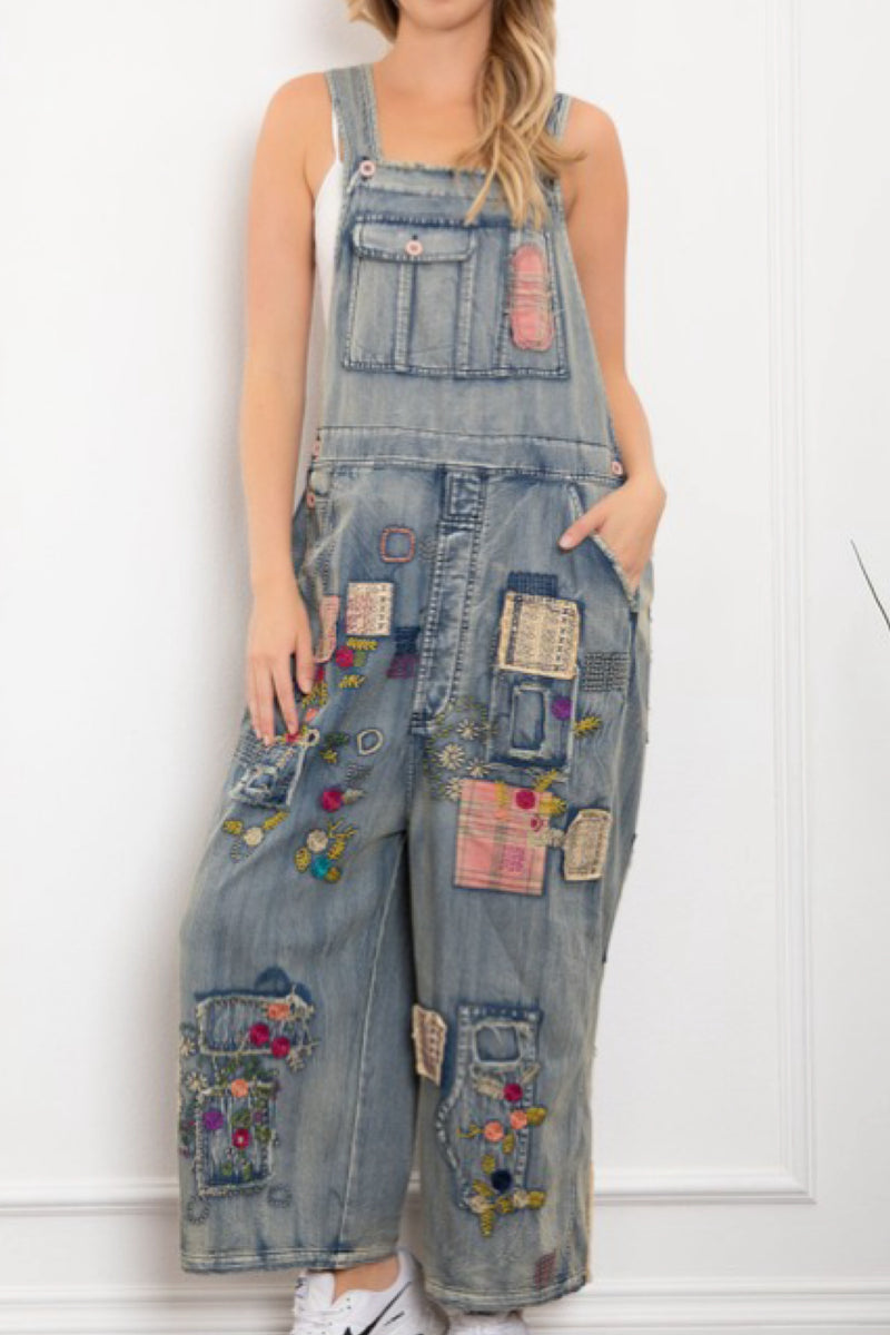 DENIIM & PATCHES OVERALL