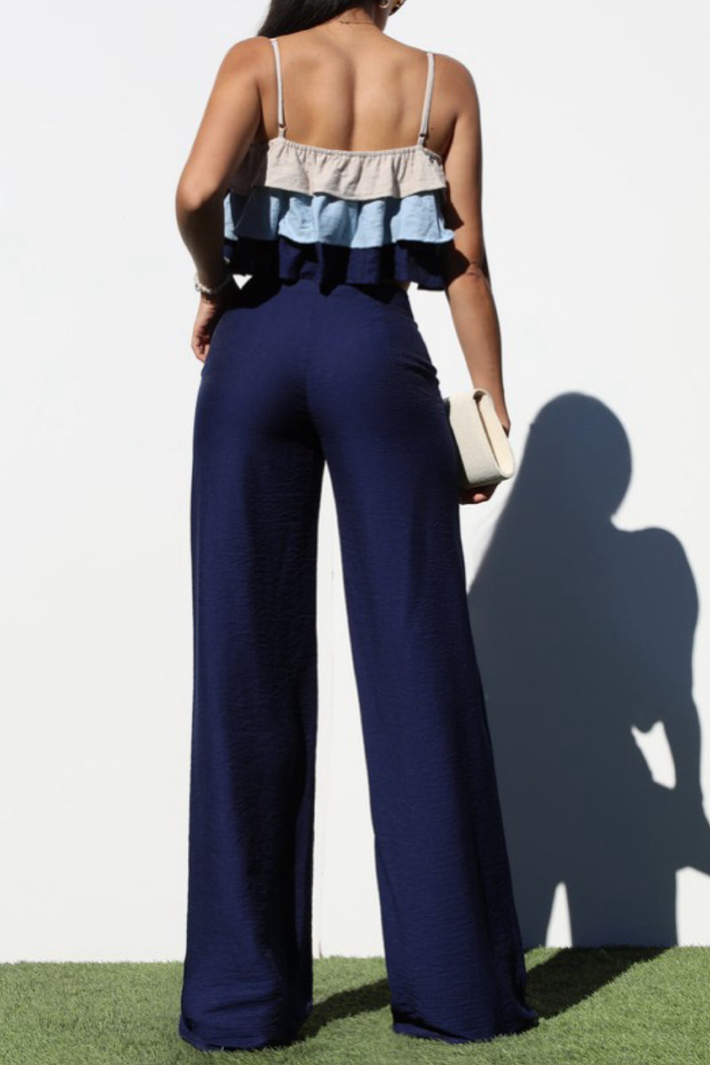 RICHIE RUFFLE NAVY SET