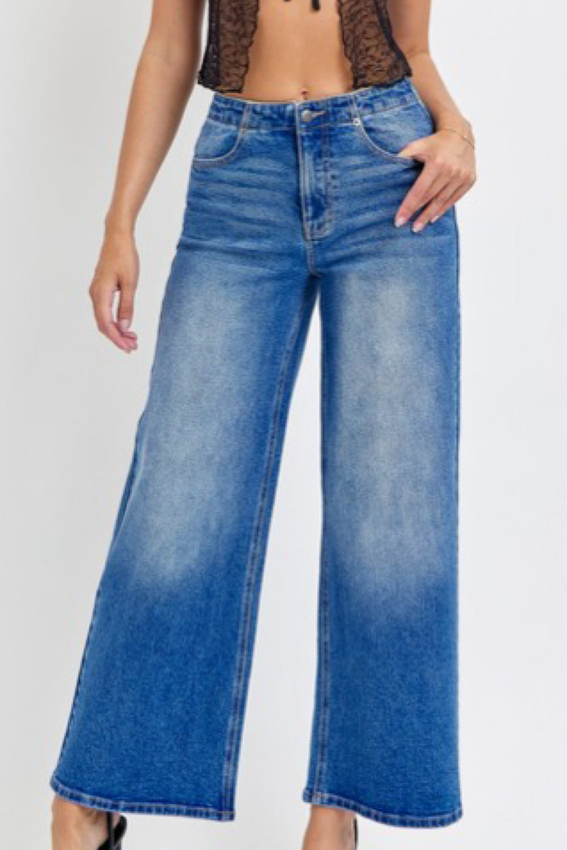 TIE DETAIL CROP DENIM