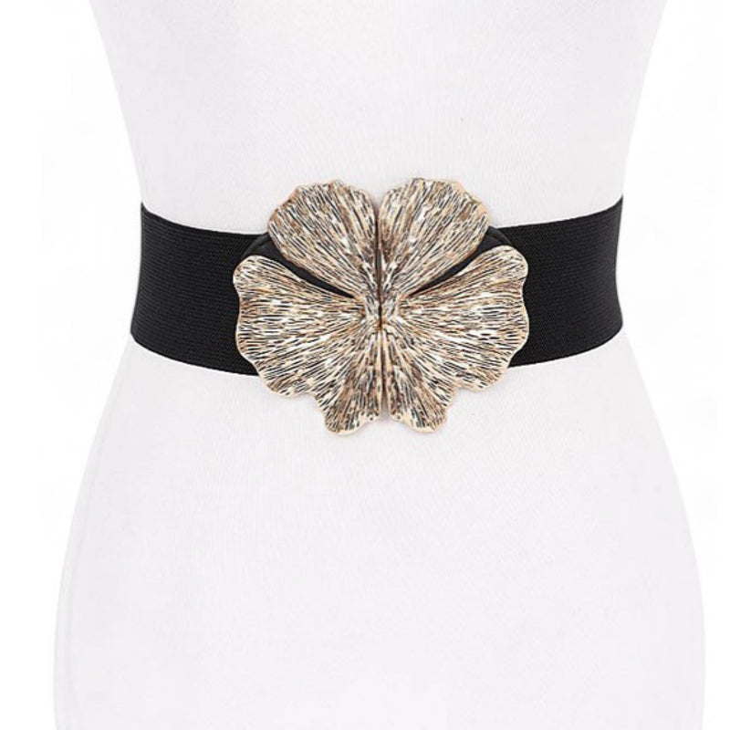 TWO FLOWERS ELASTIC BELT