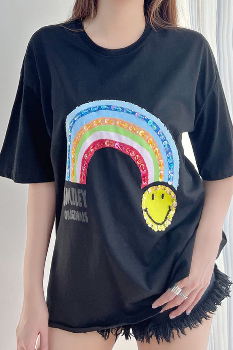 OVERSIZE SMILEY  T-SHIRT