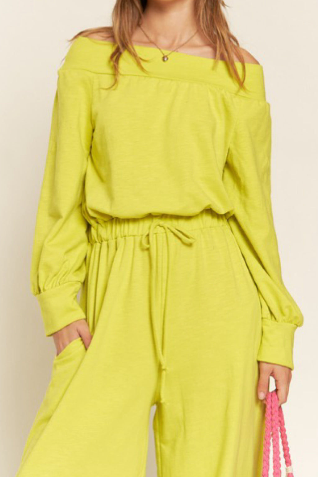 LAYLA LIME JUMPSUIT