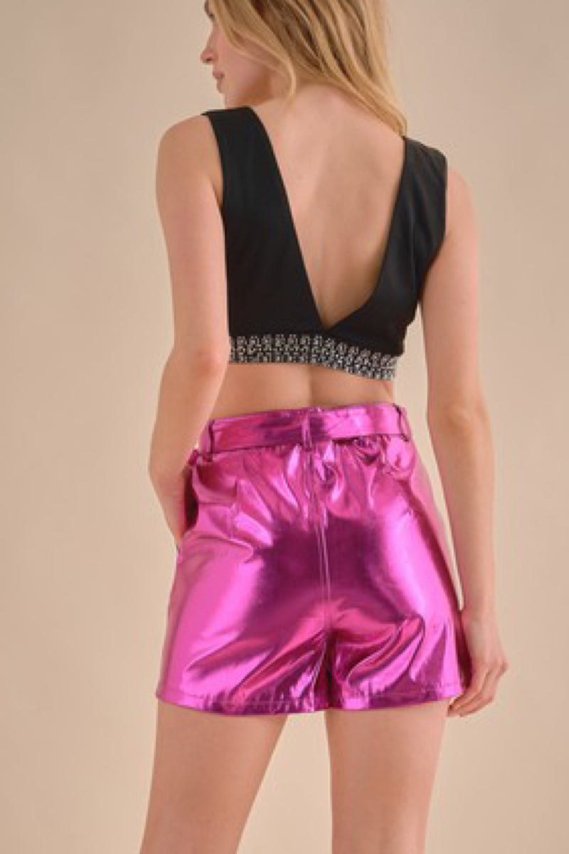 ULTRA FASHION METALLIC SHORTS