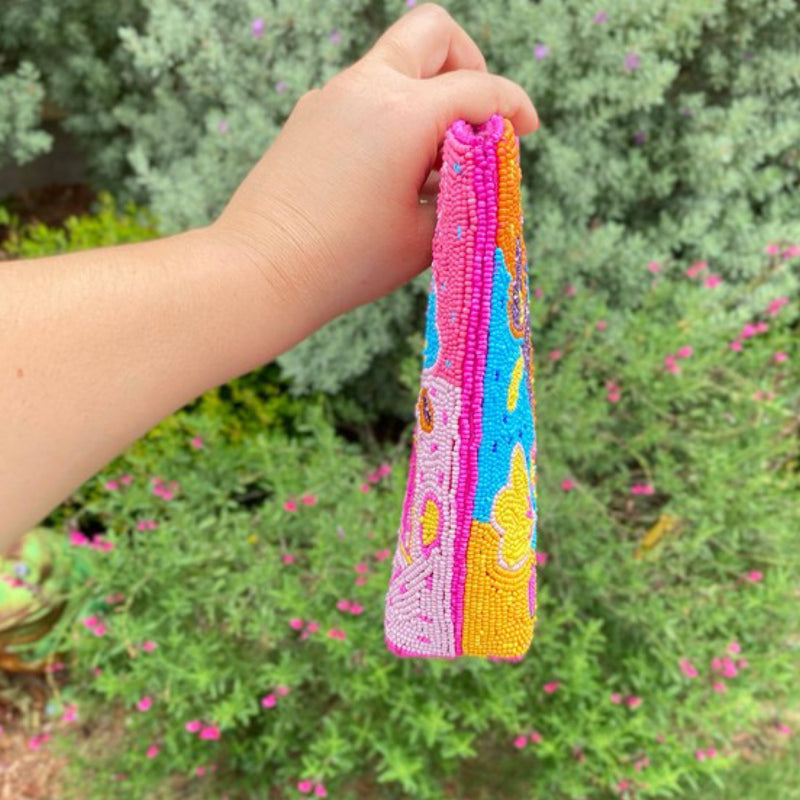 HANDMADE VIBRANT HEART CROSSBODY