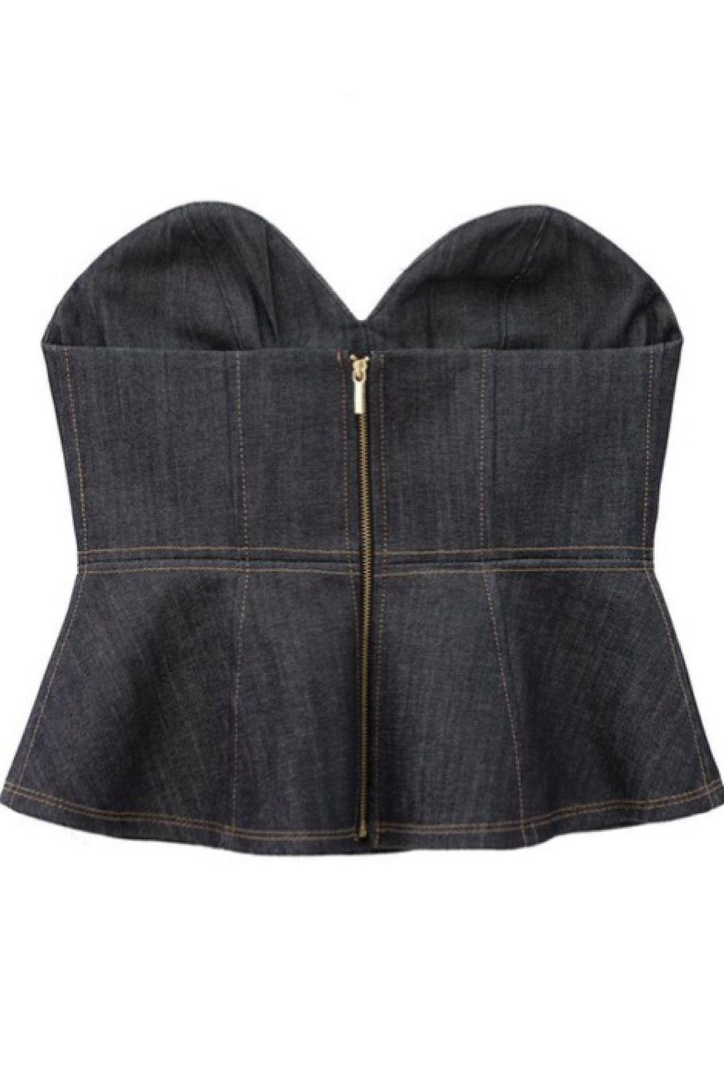 LUX DENIM CORSET TOP