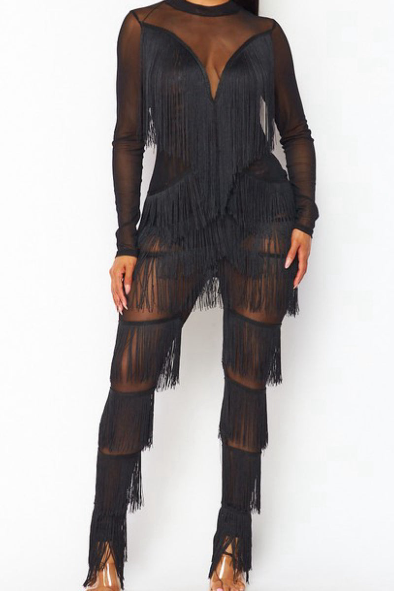 NARINA FRINGE JUMPSUIT