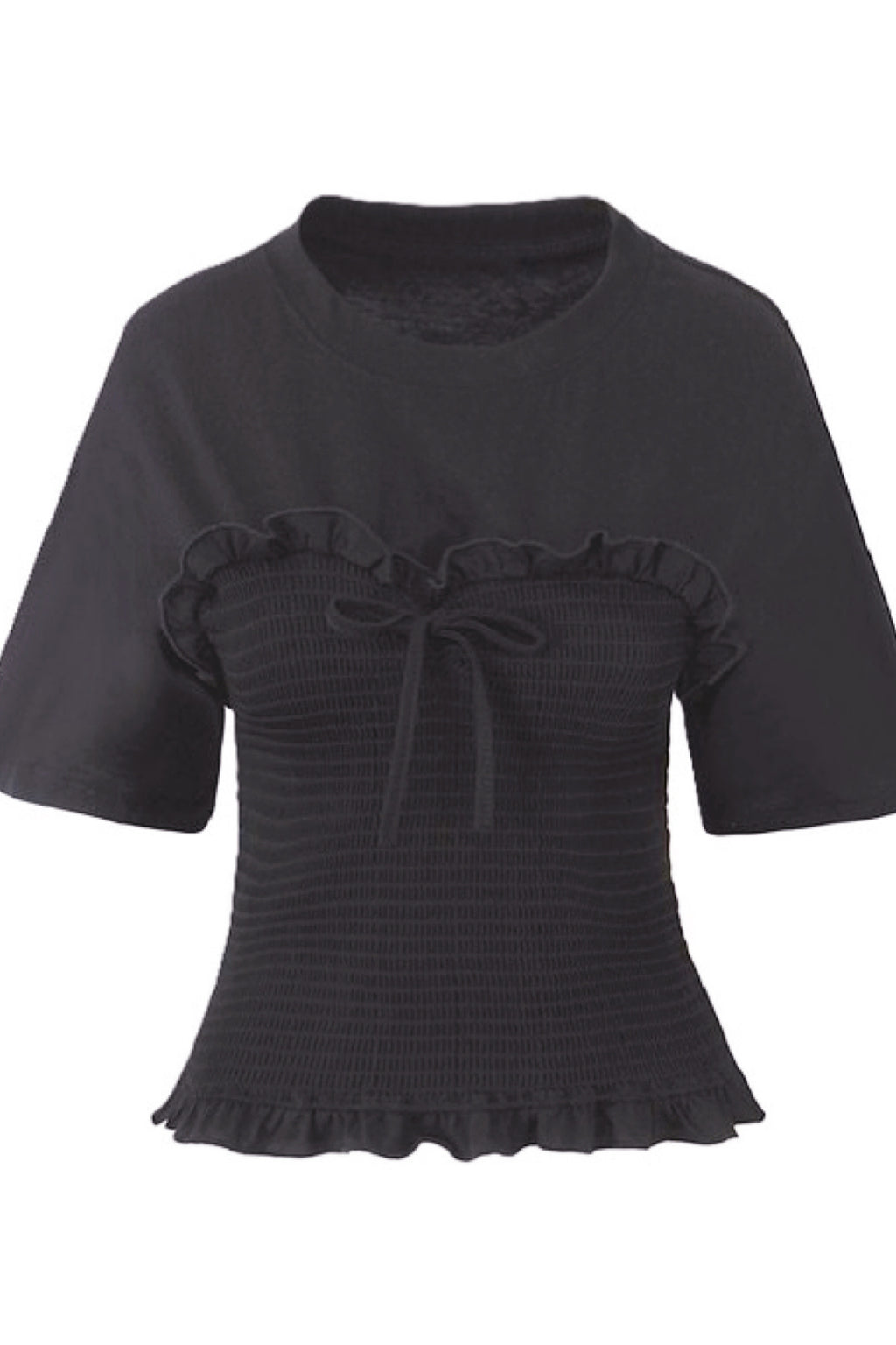 STRETCH CORSET LOOK TEE