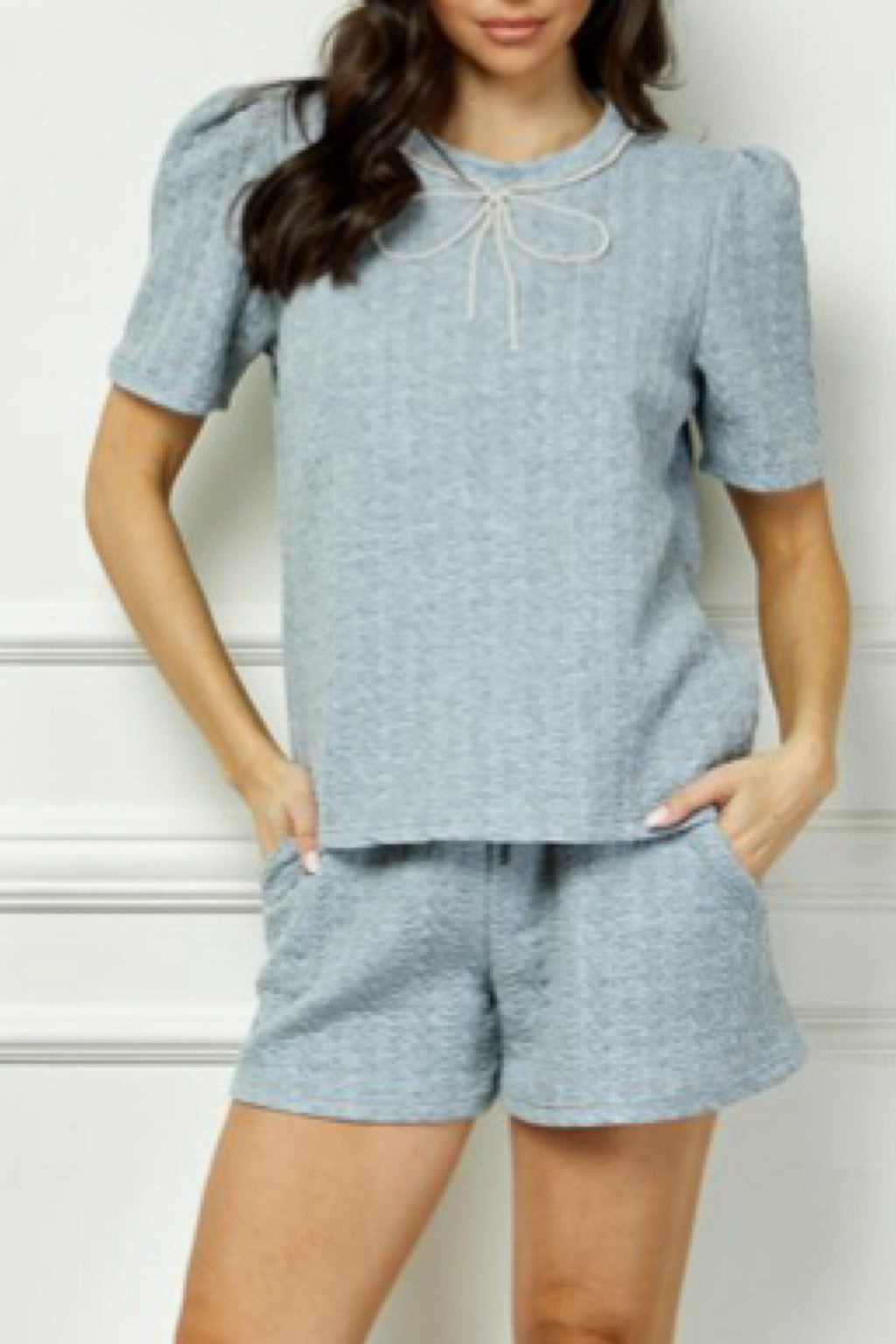PEARL TRIM SHORT SET