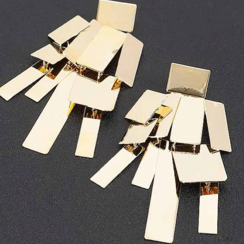 PLATED METAL EARRINGS