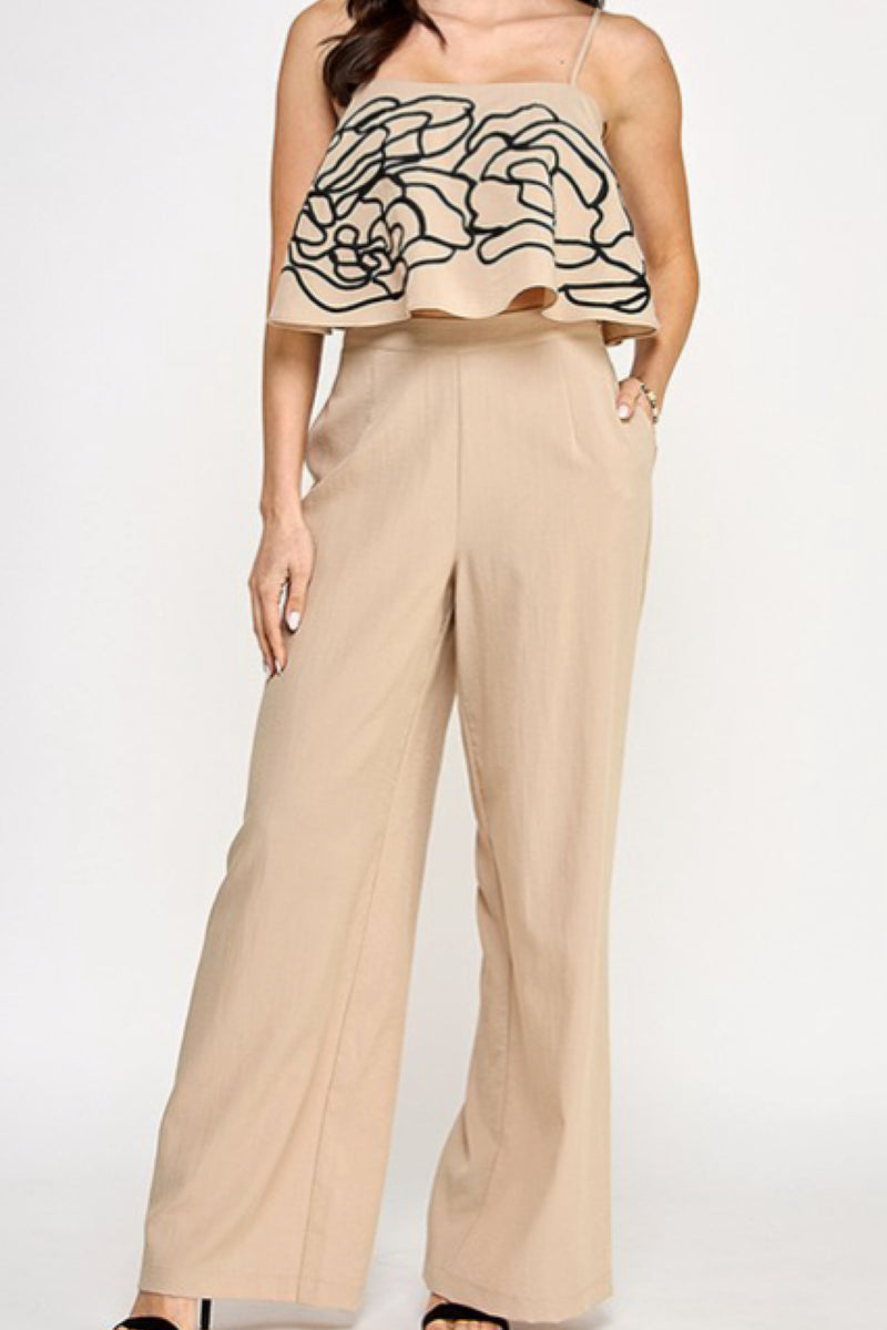 CONTRAST EMBROIDERY SET
