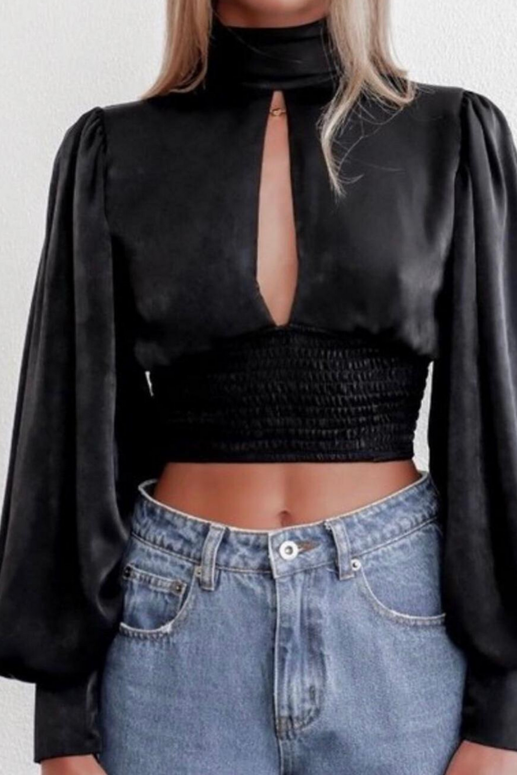 SEXY SATIN FASHION TOP