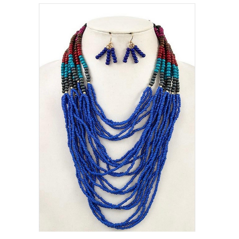 MULTICOLOR BEADS NECKLACE