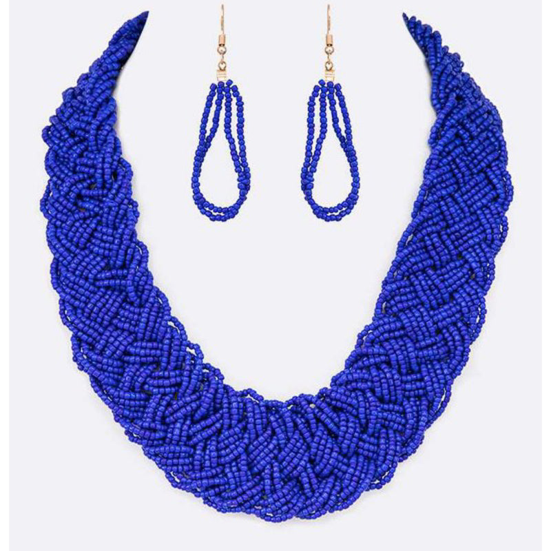 FAB BLUE STATEMENT NECKLACE