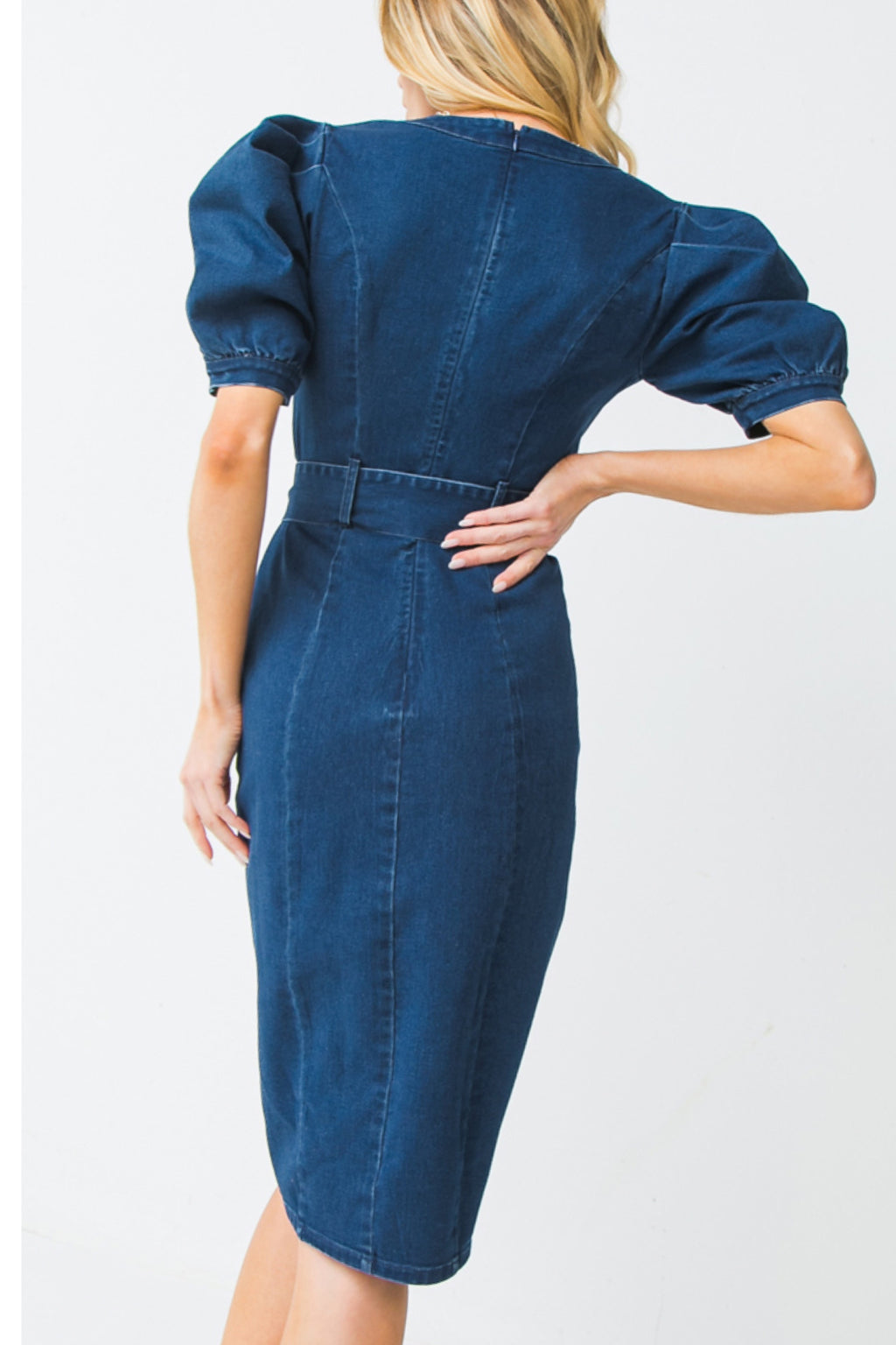 PENCIL DENIM DRESS