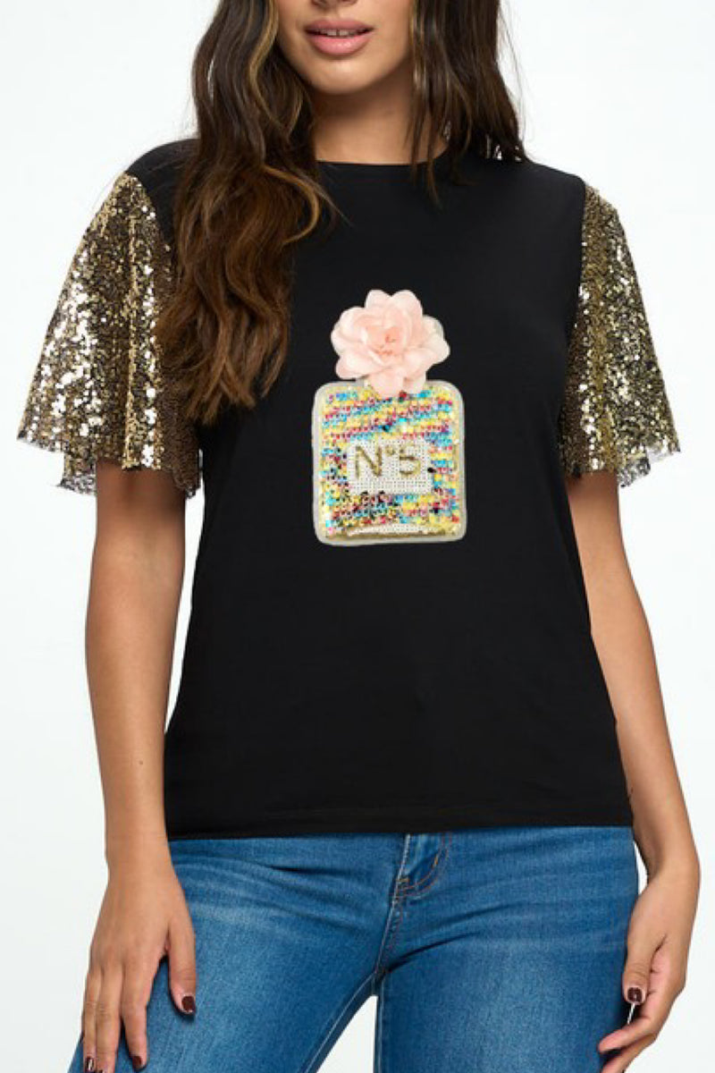 PERFUME SEQUIN TEE