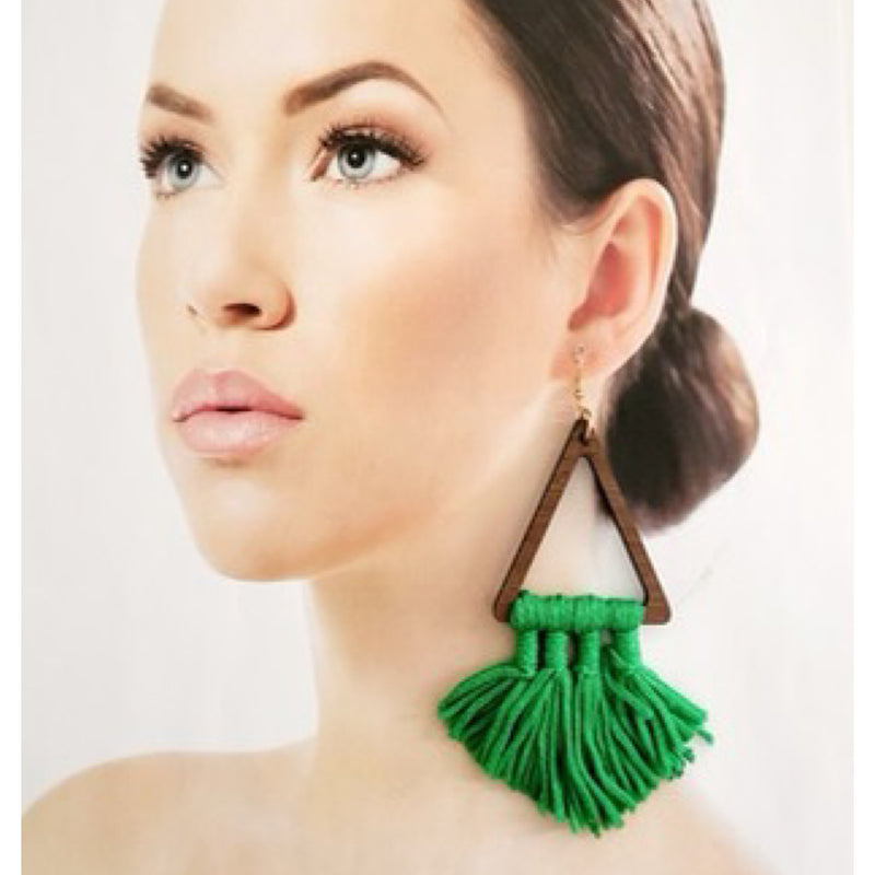 TASSEL DANGLE EARRINGS