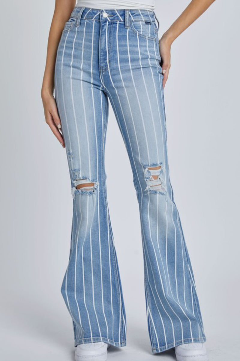 RETRO INSPIRED STRIPED DENIM