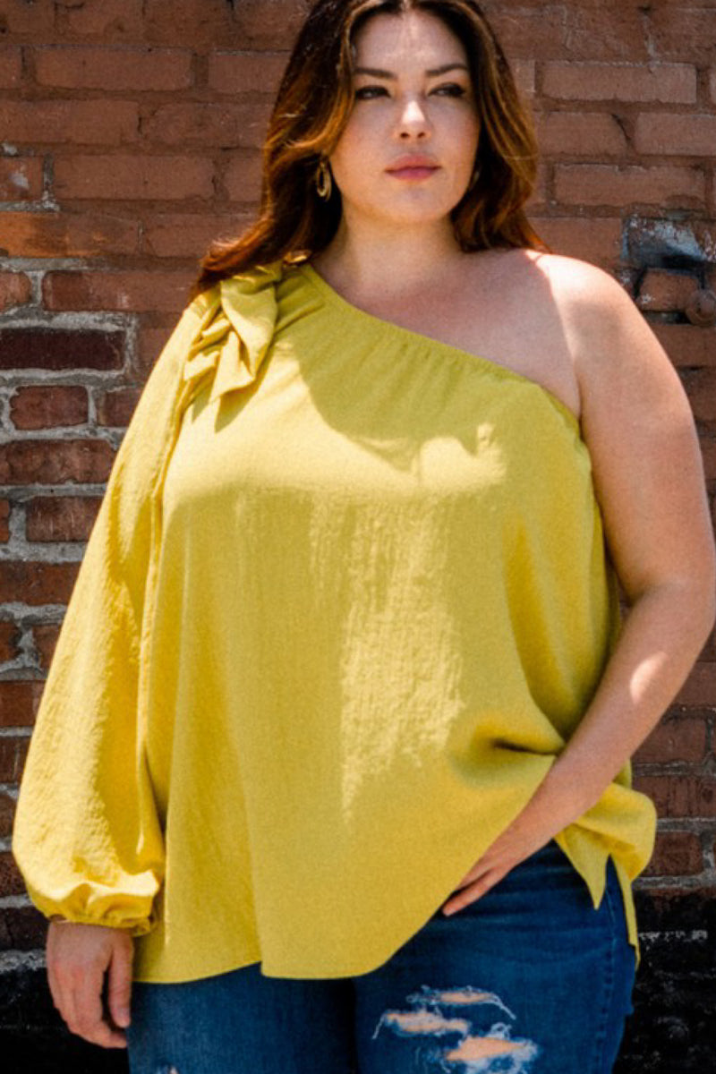 CITRUS PLUS ONE SHOULDER TOP