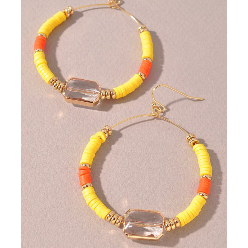 HEISHI RUBBER BEAD EARRINGS