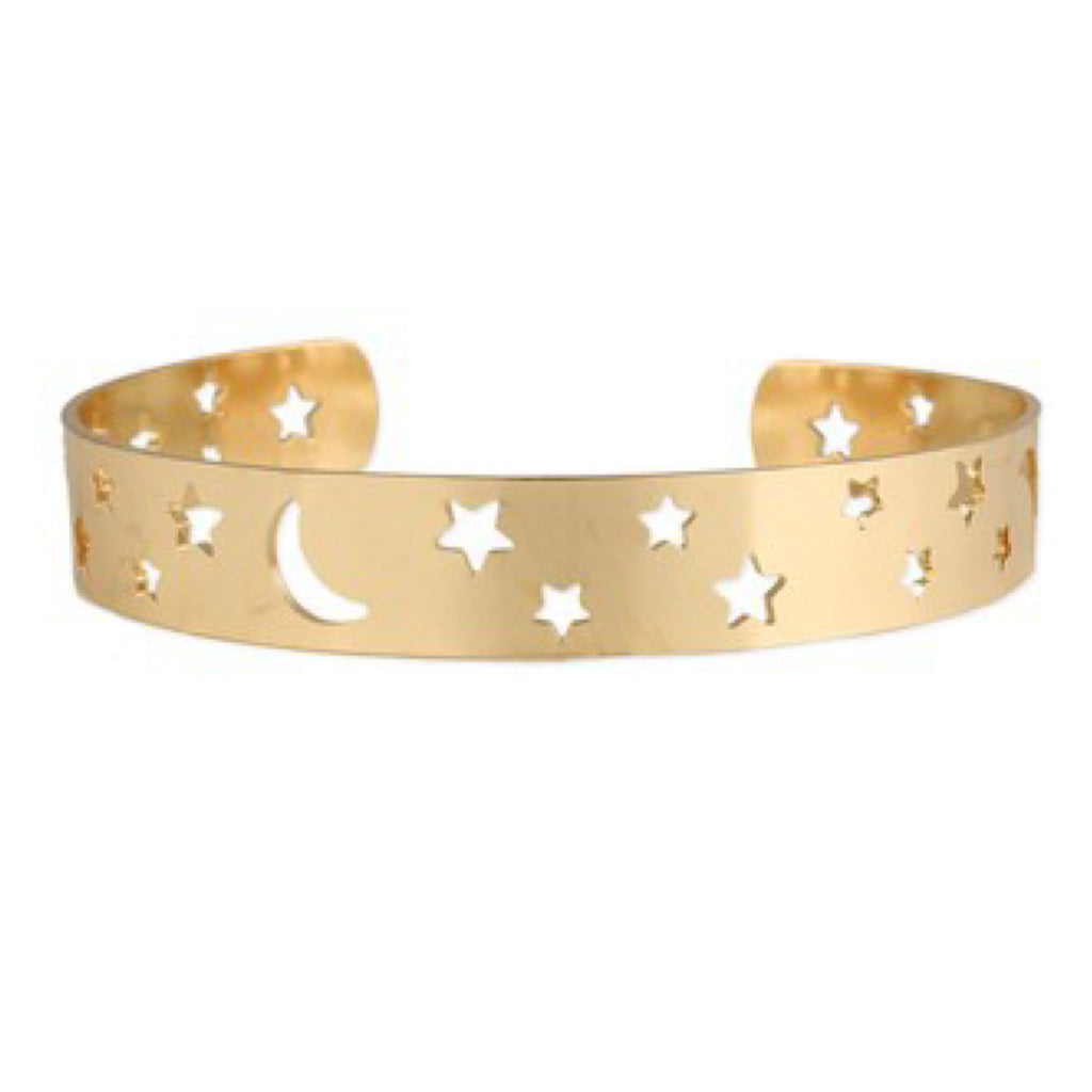 MOON & STARS CUFF BRACELET