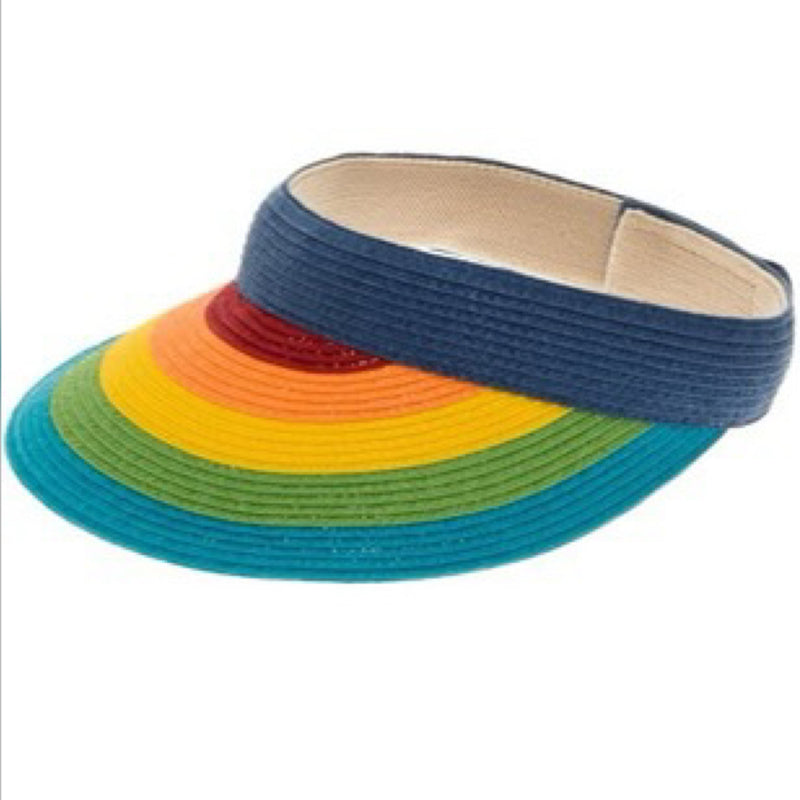 RAINBOW STRIPE VISOR