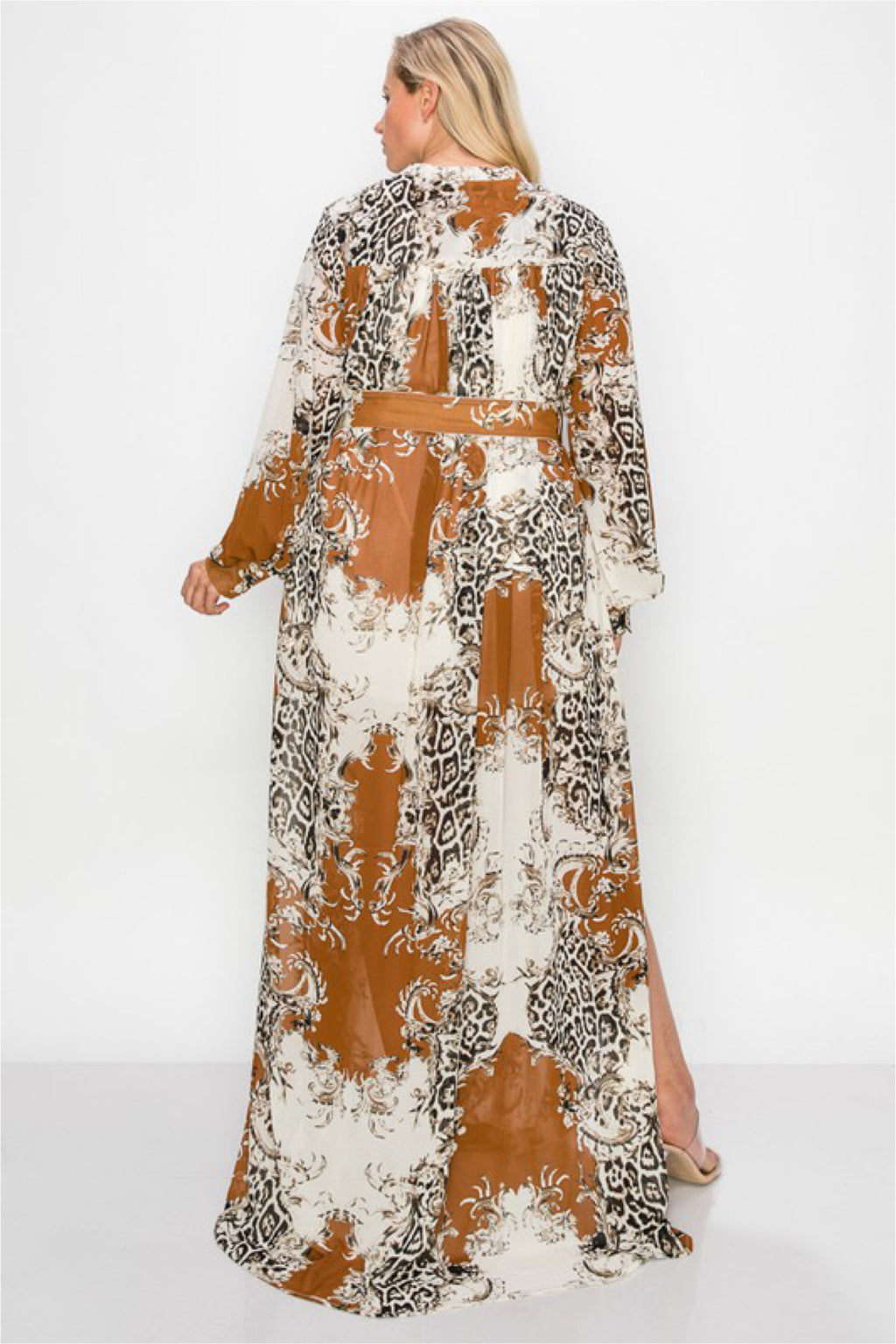 PLUS FANCY PRINT MAXI