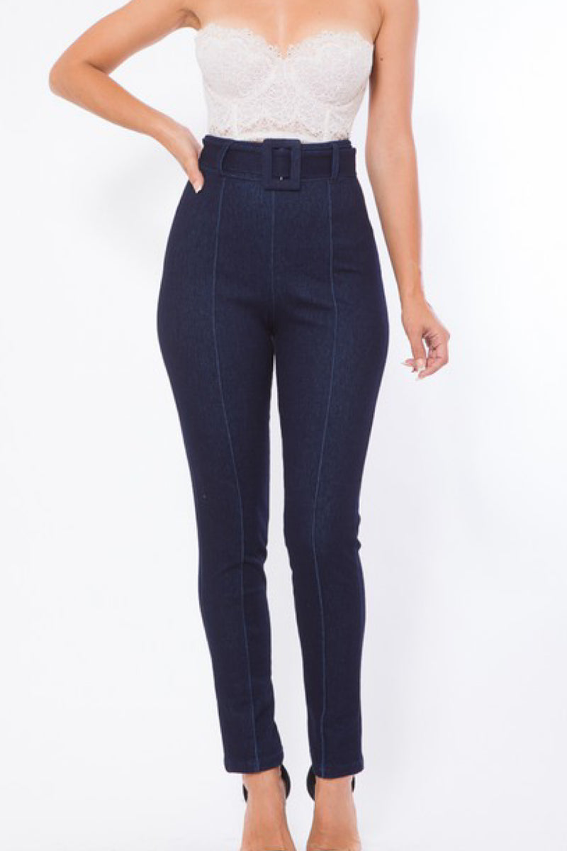 HIGH WAIST CASUAL DENIM